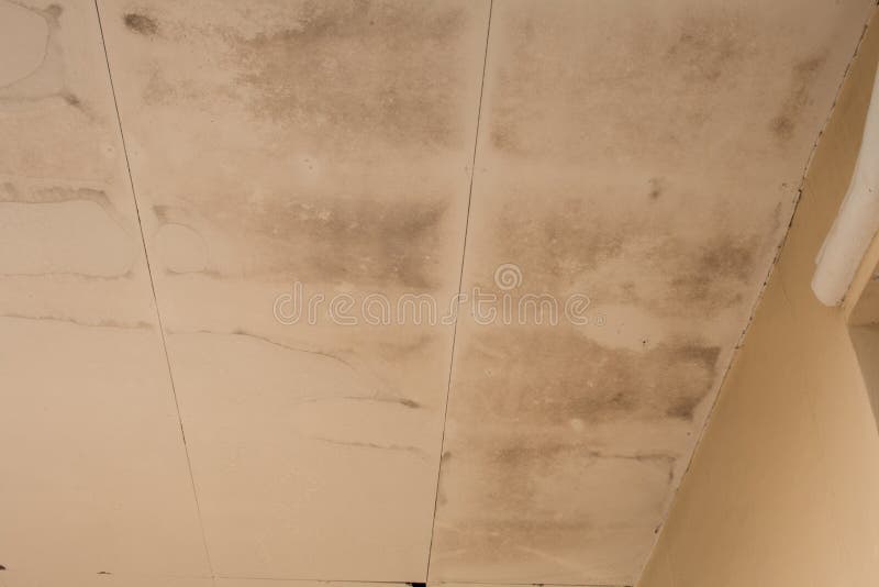 Water beschadigd plafond royalty-vrije stock afbeeldingen Water beschadigd plafond royalty-vrije stock afbeeldingen