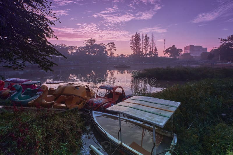 Water Bike in the Water Park with a Mountains Stock Photo Image of white, background 125688220