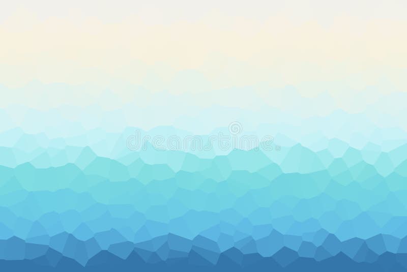 Water Blue Blurred Smooth Low Poly Gradient Crystallize Background Vector Illustration stock illustration