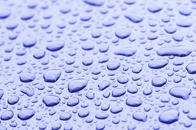 Water blue drops