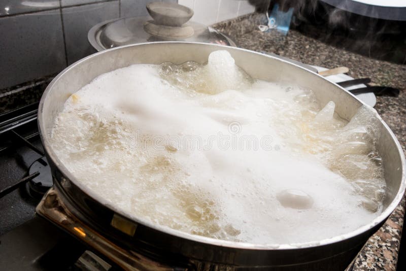 Water boiling for pasta stock photo. Image of cooking 54111348