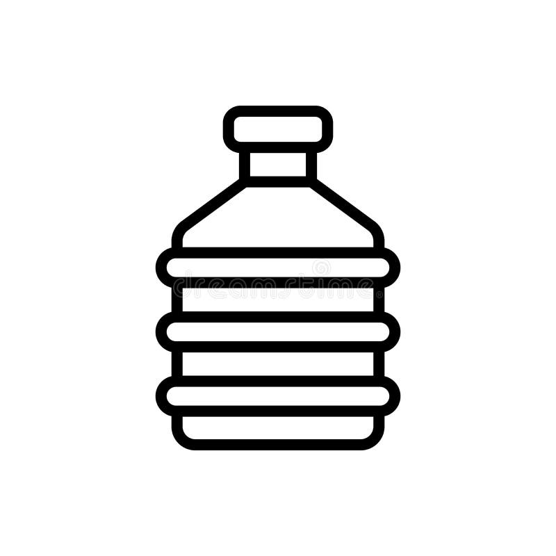 Water, Bottle Icon. Simple Color with Outline Vector Elements of Aqua ...