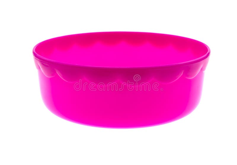 Water Bowl Plastic Isolated on White Stock Photo Image of bucket