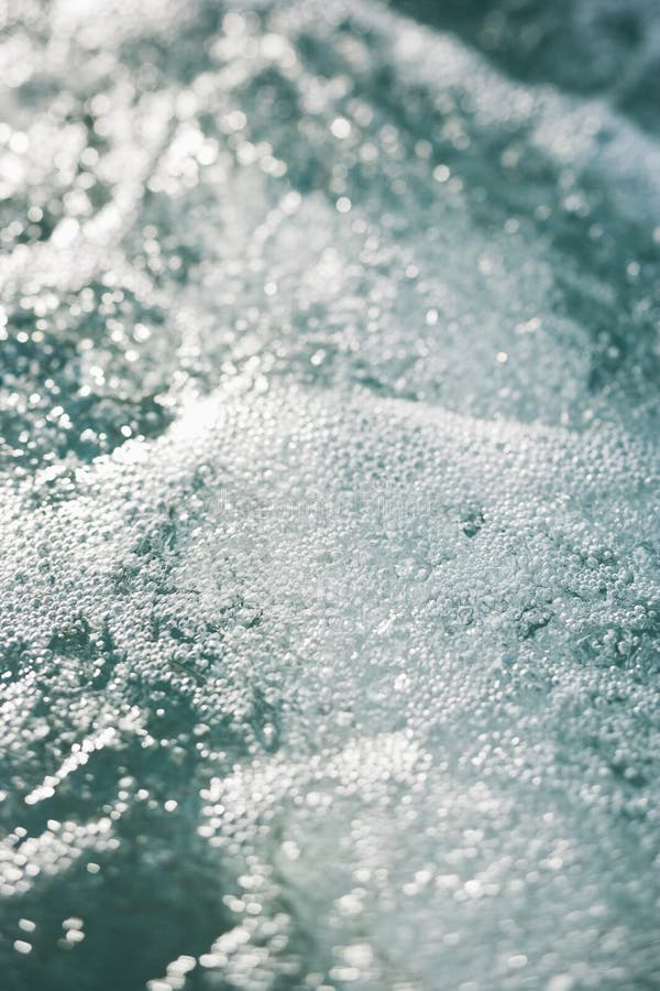 Water with bubbles.