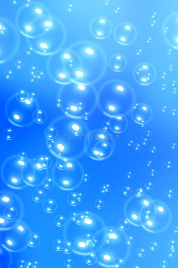 Water bubbles stock illustration