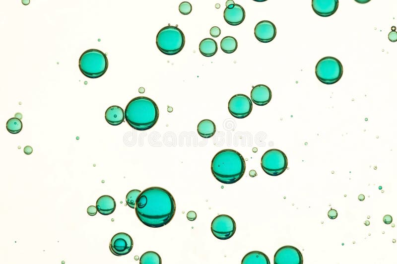 Water Bubbles Flow Over A White Background Stock Image Image of