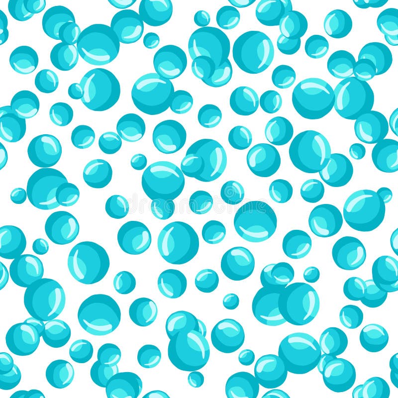 Water Bubbles Seamless Pattern Abstract Geometrical Circle Wallpaper ...