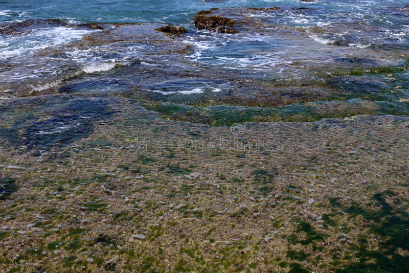 Shallow water color royalty free stock photography