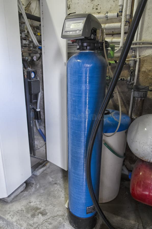 Water conditioner and condensing boiler royalty free stock photos