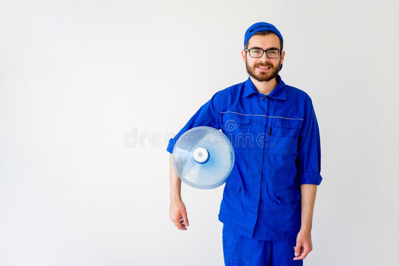 Water delivery service royalty free stock images