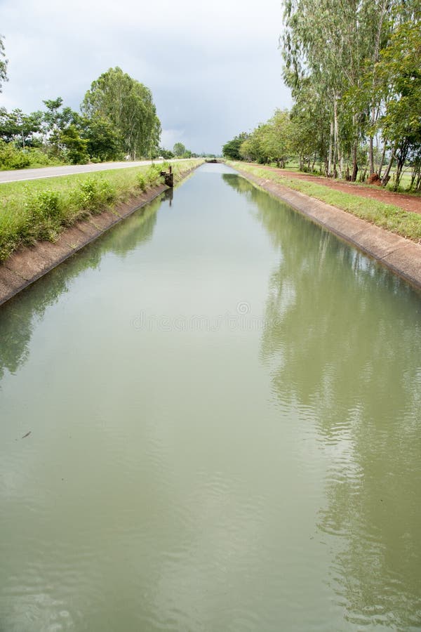 Water diversion canal stock photo. Image of portugal 31452582