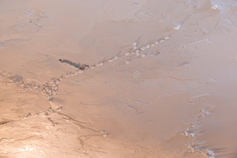 Water Dripping From Leaking Ceiling Stock Image Image Of