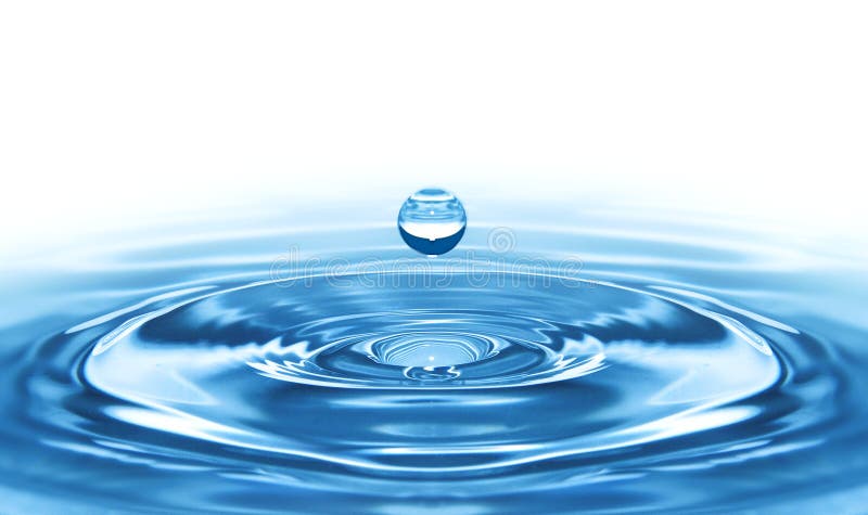 WATER DROP BLUE with ripples