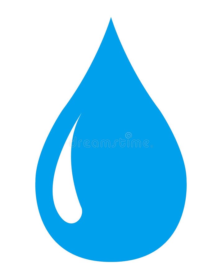 Water Drop Icon, Aque Nature Symbol. Sign Isolated Design Vector ...