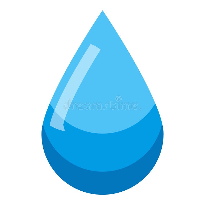 Drop Of Water Pattern, Cartoon Style Stock Vector - Illustration of ...