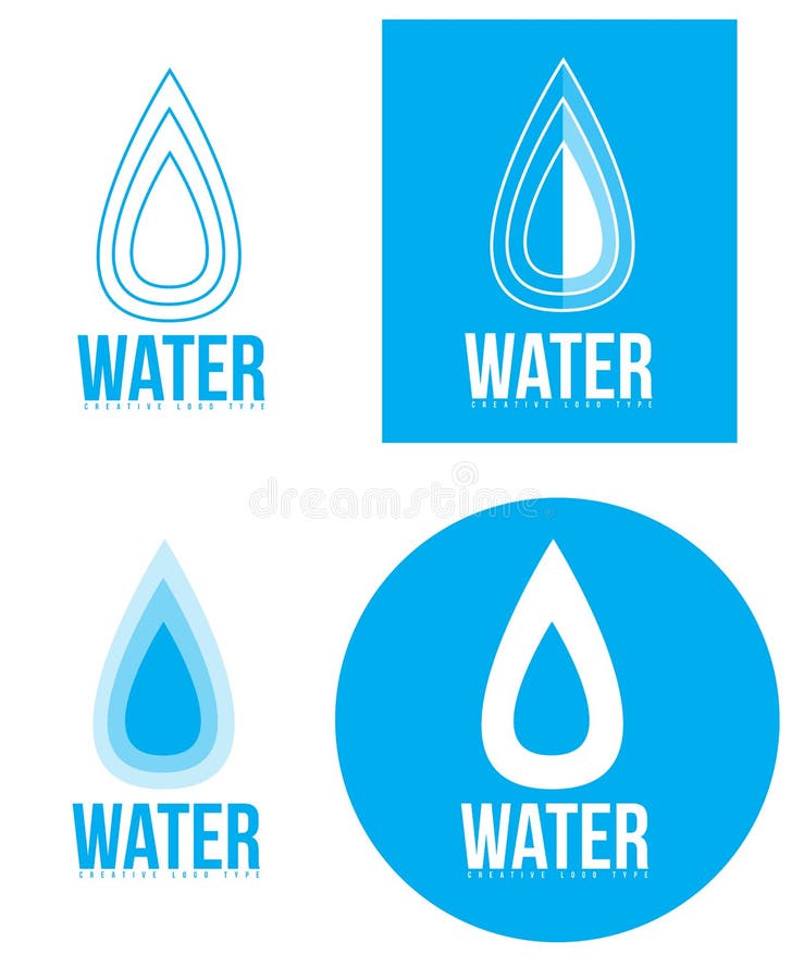 Water drop logo stock illustration. Illustration of artwork - 45521188