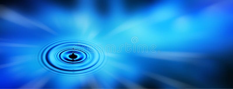 Water Drop Banner Business Background