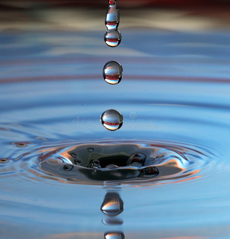 Water drop stock photo. Image of still, blue, splash - 23006926