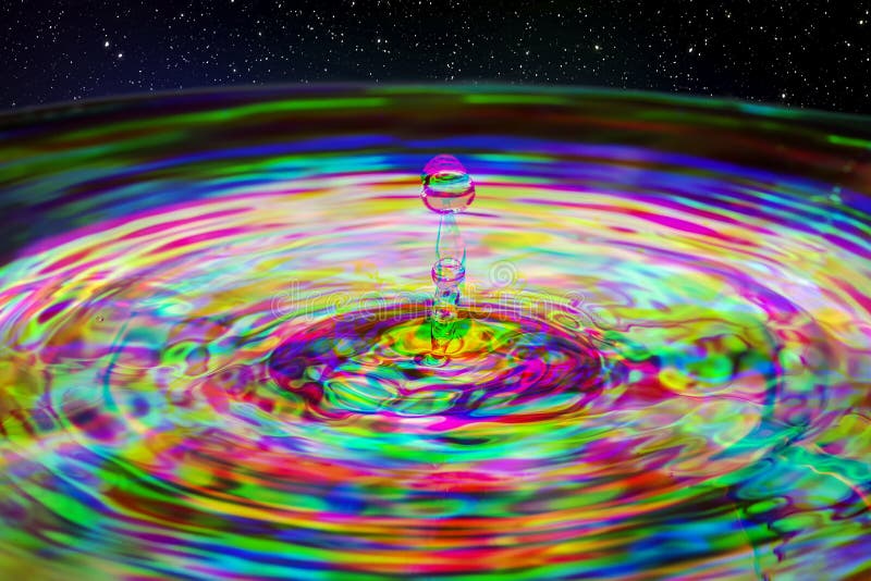 Water drop ripple splash royalty free stock images