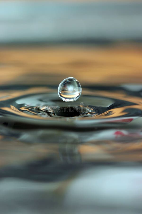 Water drop and water rings stock image. Image of water - 9228383