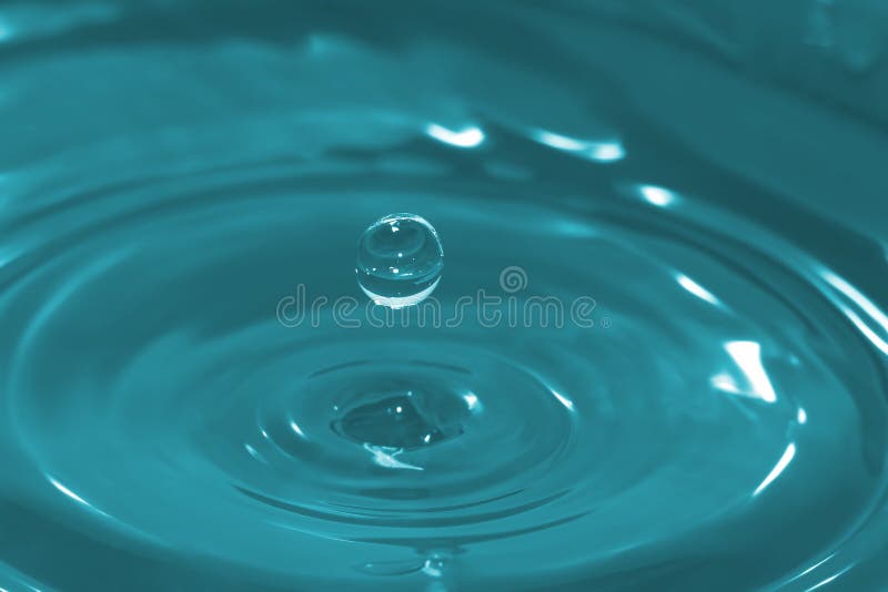 A close-up of a water droplet