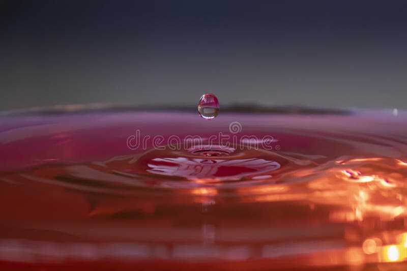 Water droplet falling stock image. Image of clear, droplet 166566051