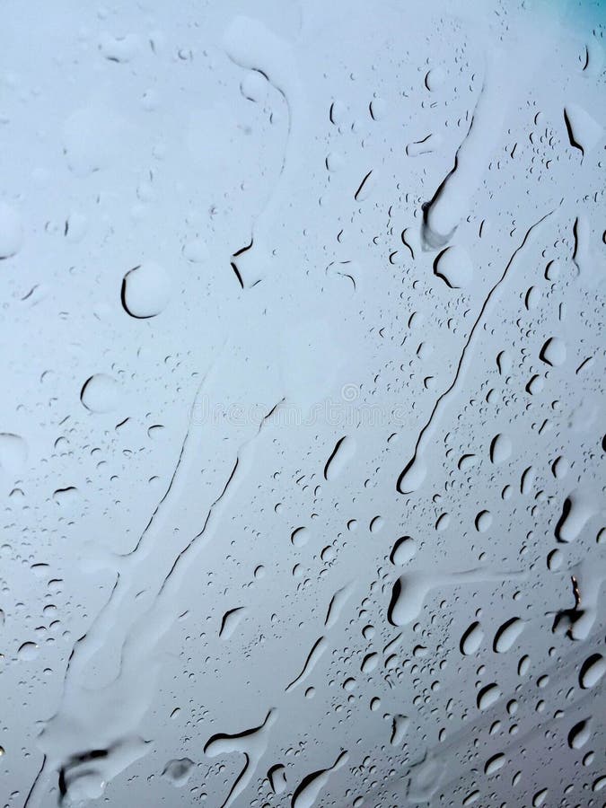 Water Droplet on the Mirror Stock Image Image of raining, mirrior