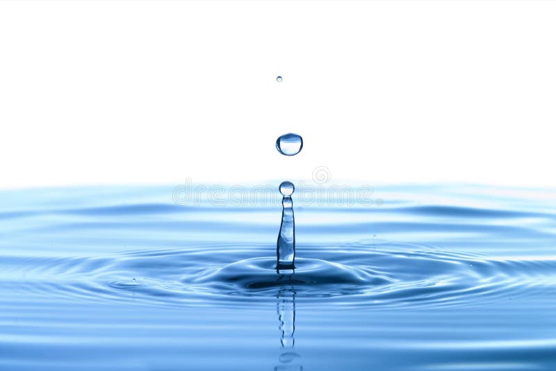 Water droplet on white stock photo. Image of hygiene 27073556