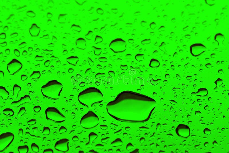 Water Droplets on a metal Surface