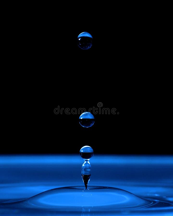 Water Droplets On Moisture Resistant Fabric Close Up Stock Image