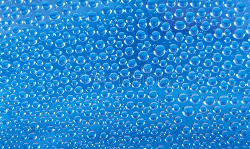 Water droplets on a glass pane