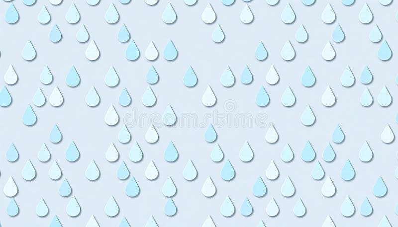 Water droplets pattern light blue, soft rain texture, Stock Photo, Generative AI stock illustration