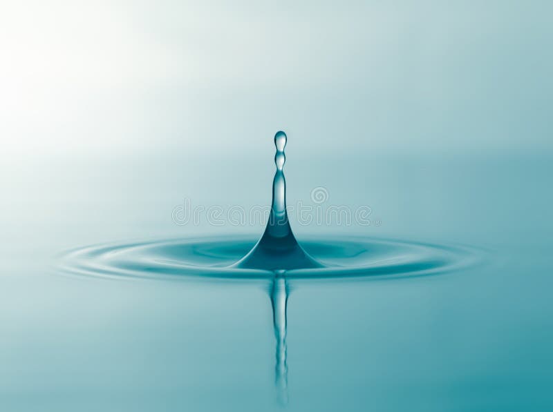 Water droplets on surface stock image. Image of close 194741879