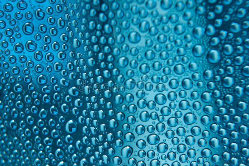 Condensation of Water Vapor, Water Drops on a Bucket Stock Image