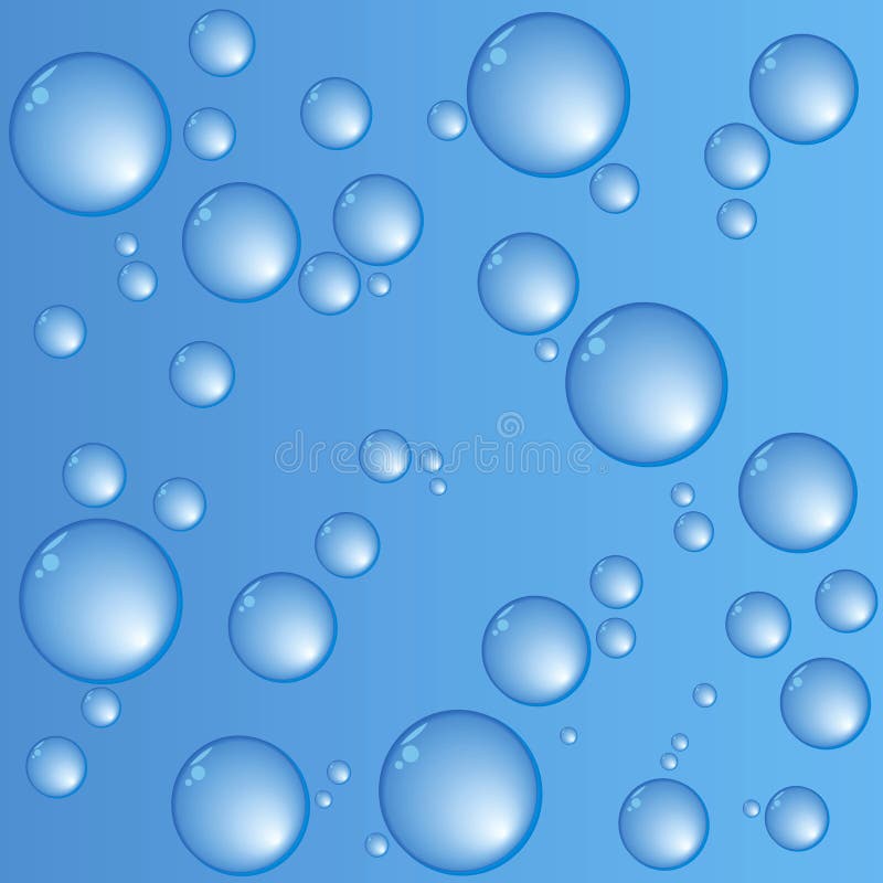 Clean drops of water stock illustration. Illustration of blue - 2237502