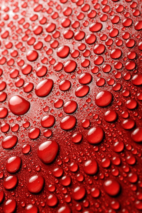 Water drops on a red background. Window color reflection background stock images, royalty-free photos and pictures