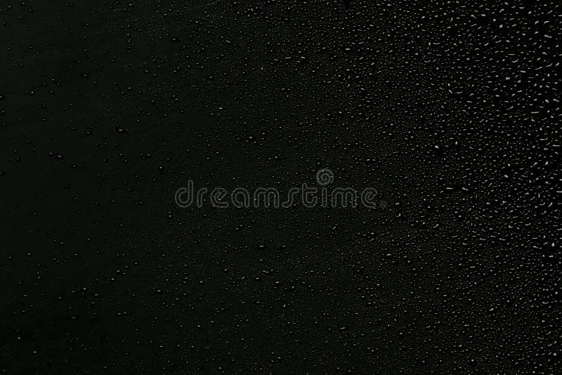 Water Drops on Black Background Stock Image Image of liquid, blue
