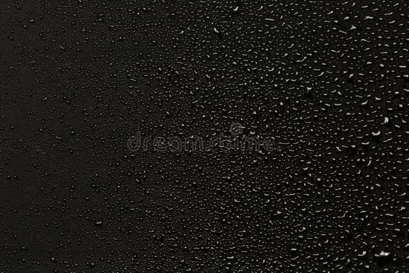 Water Drops on Black Background Stock Photo Image of liquid, bubble