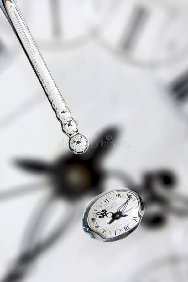 Water Drops On Clock Face Stock Photo. Image Of Passing - 5566014