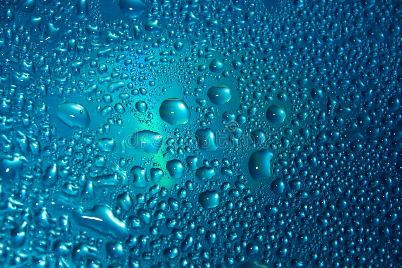 Condensation of Water Vapor, Water Drops on a Bucket Stock Image