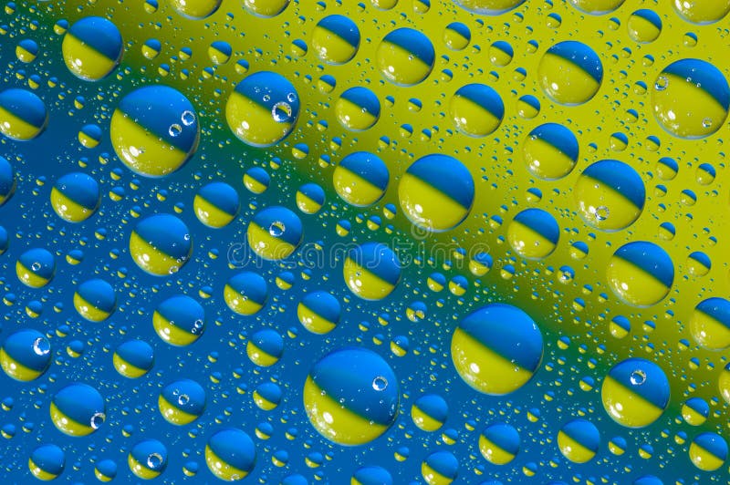 Water drops on glass