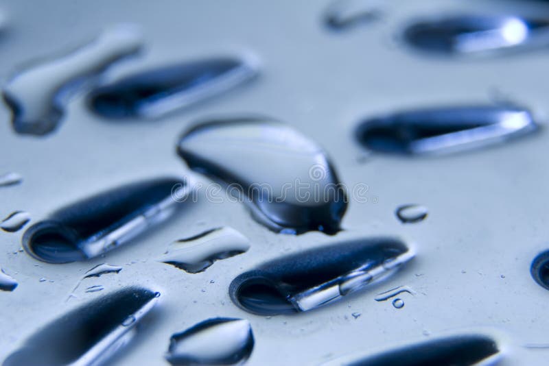 Water drops on the glass stock image. Image of clean, horizontal 6002277