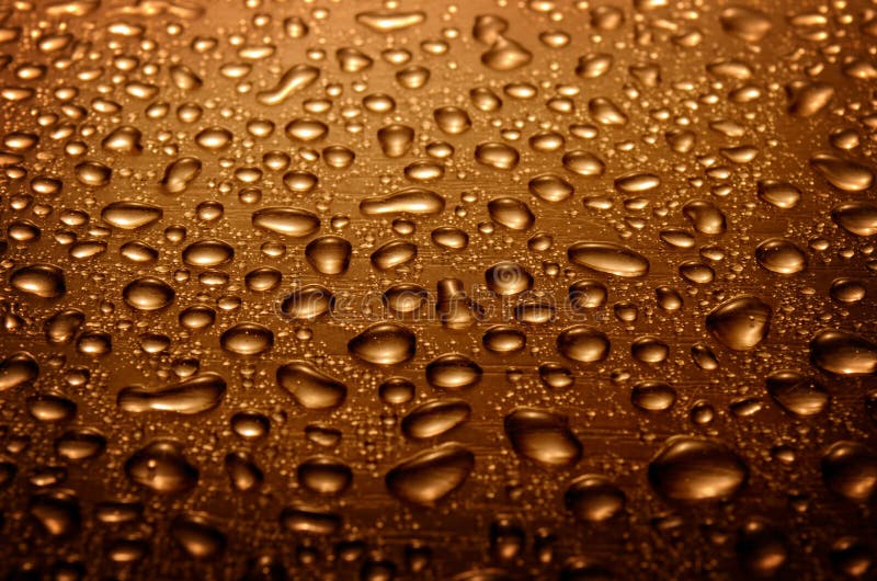 Water Drops On Glass, Brown Color Stock Photos Image 24133213