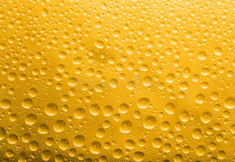 Water drops on a gold background. macro .