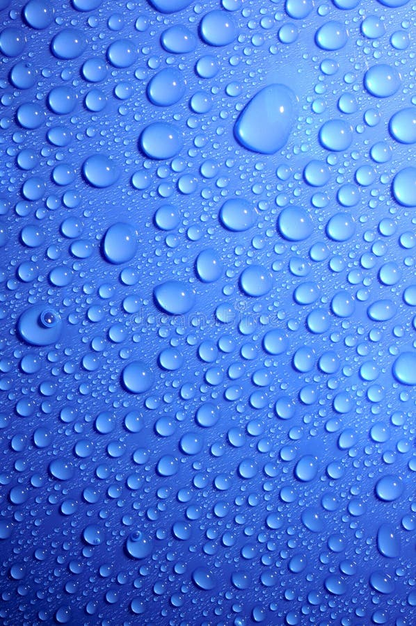 Condensation of Water Vapor, Water Drops on a Bucket Stock Image