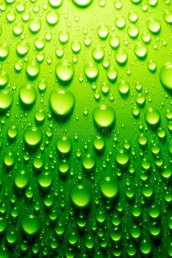 Green Water Drops stock image. Image of chemical, formal - 5439015