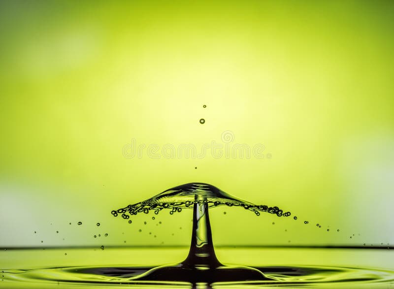 Water Drop Collisions Macro Photography royalty free stock images