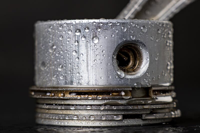 Water Drops on the Piston of the Internal Combustion Engine. Wet Spare