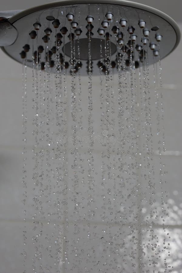 Water Drops from Shower Head Stock Photo Image of sync, high 52642248