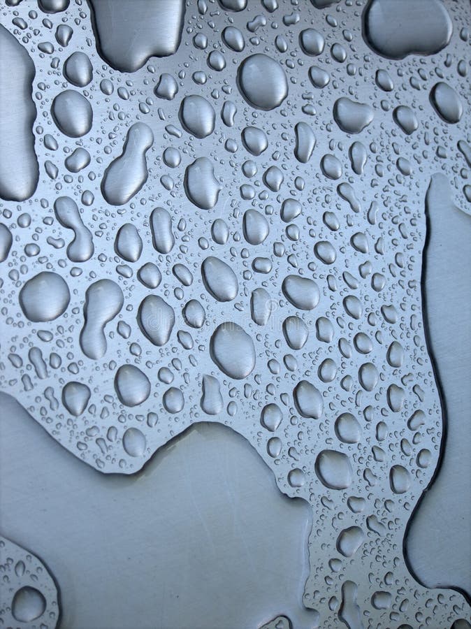 Water drops on surface